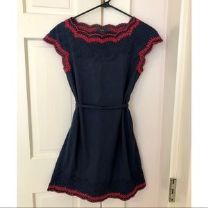 Navy & Red Sundress